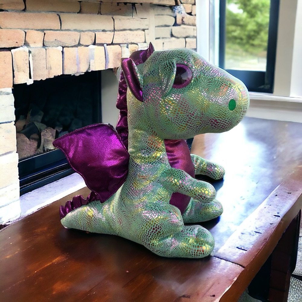 TY Beanie Boos - CINDER the Dragon (LARGE Size - 17 inch) - Boo Toy